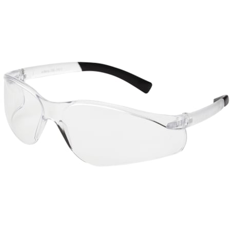 Safety Glasses, Clear Lens, Clear, 5 In. X 3 In., Pack Of 12